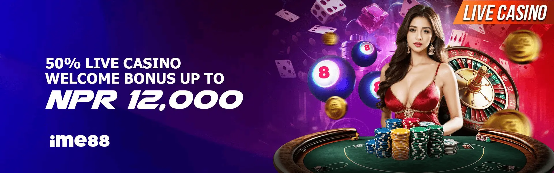 ime88 promotions LIVE CASINO WELCOME BONUS